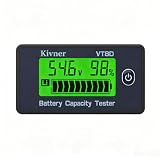 VT8D Monitor Batteria 8-120V, Voltmetro Digitale LCD, Precisione di Misura ±1%, per LiFePO4/Litio/Piombo-Acido, Camper, Barca, Golf Cart, 4x4