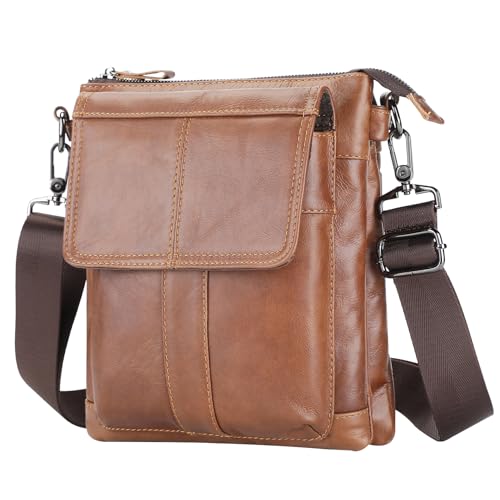 【Occasioni Adatti】: La borsa a tracolla è vintage e casual, perfetto per tanti occasioni, come lavoro, ufficio, scuola, viaggio, business ecc.