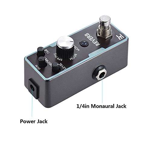 Effecteur reverb HUIOP avec boîtier robuste et True Bypass - 2
