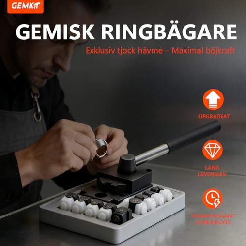 Machine à cintrer GEMKIT plieur d'anneaux pour fabriquer des bijoux en acier - 3