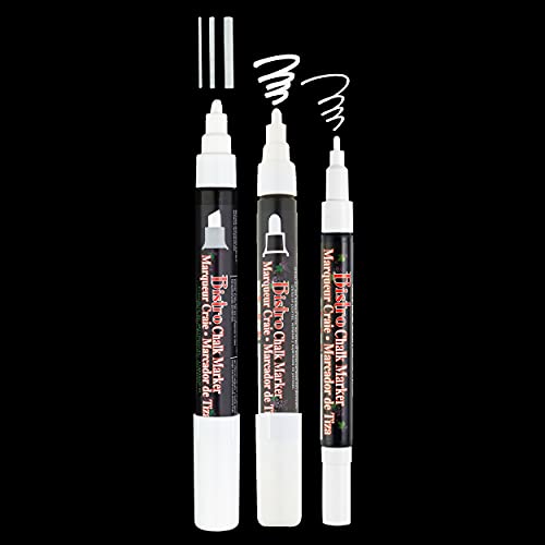 Uchida 48023-3A Bistro Chalk Marker, 3 Tip Sizes #TOP3