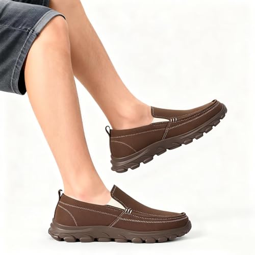 Image of Cheval Men Casual Slip On Loafers, Mens Comfortable Moccasin Shoes for Walking and Driving, Soft Daily Sneaker, Mocasines para Hombre