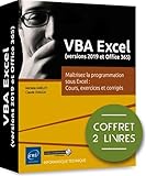 cours excel avancé 2010 gratuit  VBA Excel (version 2019 et office 365) : Coffret de 2 livres : Maîtrisez la programmation sous Excel : Cours, exercices et corrigés
