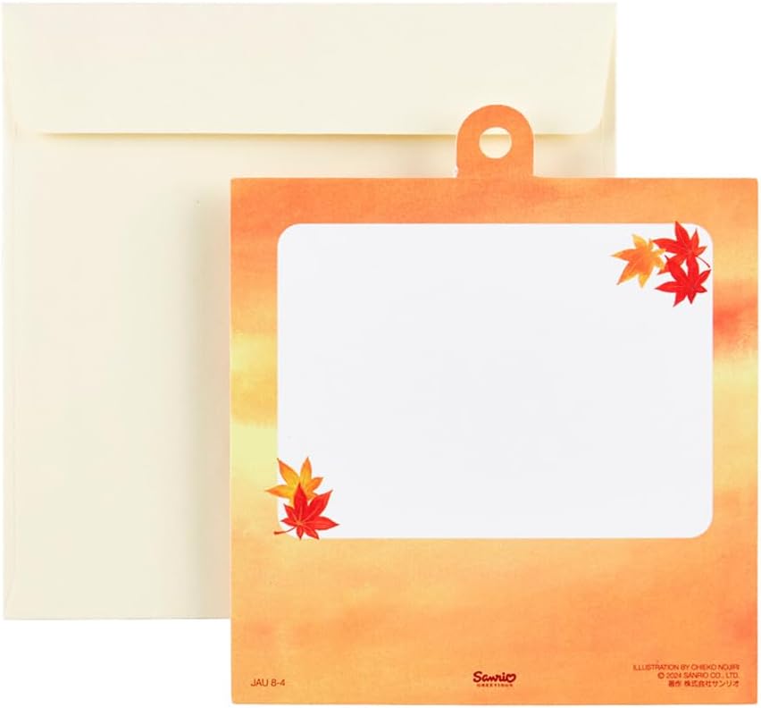 Sanrio Message Card, Autumn Foliage, Greeting Card, JAU 8-4 844349