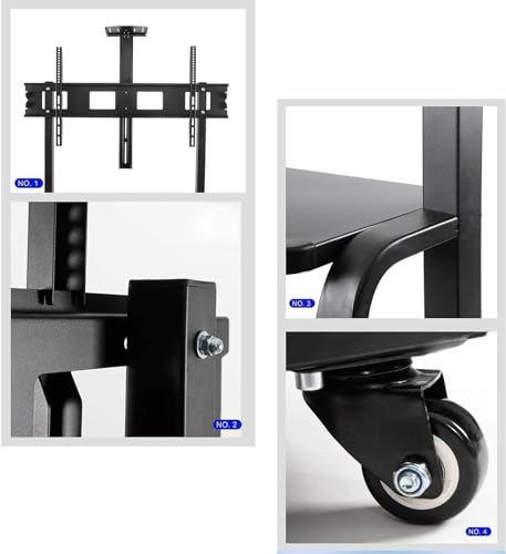 Support d'écran intégré au sol avec structure de support TV mobile