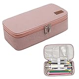 Fmeida Federmäppchen Groß Schlampermäppchen Jungen Teenager Mäppchen Mädchen Federmappe Reißverschluss Federtasche Etui Pencil Case Für Schulsachen Pink