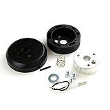 5 & 6 Hole Matte Black Hub Adapter Installation Kit A03 For Aftermarket Steering Wheels