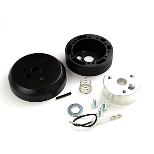 5 & 6 Hole Matte Black Hub Adapter Installation Kit A03 For Aftermarket Steering Wheels