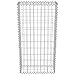 vidaXL vidaXL Gabion Wall with Covers Galvanized Steel Garden Fence Wall Multi Sizes
