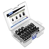 TAILONZ PNEUMATIC 6 8 10 12 MM Rohr OD Kunststoff Push-in Connect Rohr pneumatische Kappe Stecker Fitting PPF (Packung mit 40)