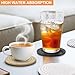 BUEDM 12 Pcs Boho Drink Coasters,Minimalist Cotton Handmade Woven Absorbent Drink Coasters,Heat Resistant Cotton Coasters for Coffee Table, Kitchen, Home Decoration