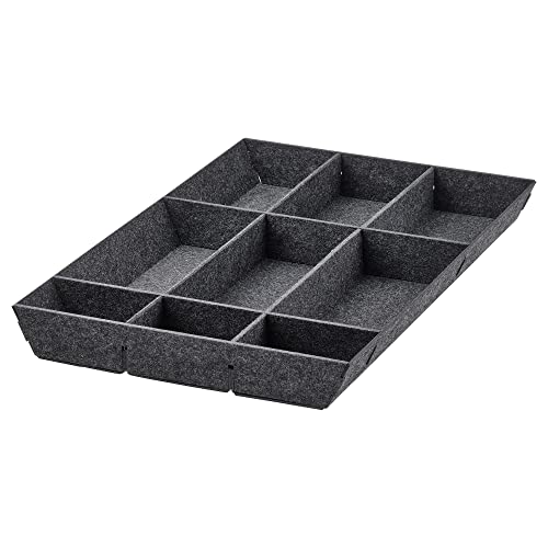 Ikea UPPDATERA adjustable organiser for drawer, 40 cm, grey