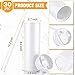Potchen 30 Pcs Skinny Tumbler with Lid and Straw, 16 oz Matte Acrylic Tumbler Insulated Double Wall Plastic Reusable Cups Vinyl Customized DIY Gifts for Parties, Birthday, Home, Office (White)