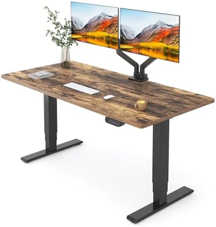 FLEXISPOT E6 MAX Dual Motor 55x28 Inch 3-Stage Heavy Duty Standin...