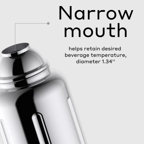 Bobber - 34 Oz Vacuum Insulated Stainless Steel Water Bottle With Cup Lid - Keeps Drinks Hot For 48 Hours And Cold For 72 Hours - Double Walled Thermo Flask (Glossy) #TOP4