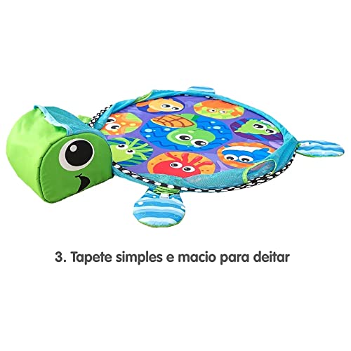 Tapete de Atividade Com Piscina de Bolinha para Bebês - Tartaruga