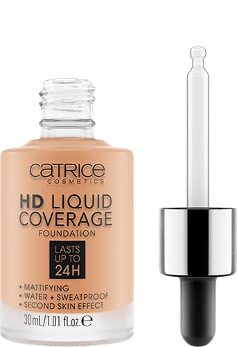 Catrice | HD Liquid Coverage Foundation | High & Natural Coverage | Vegan & Cruelty Free (039 | Warm Driftwood)