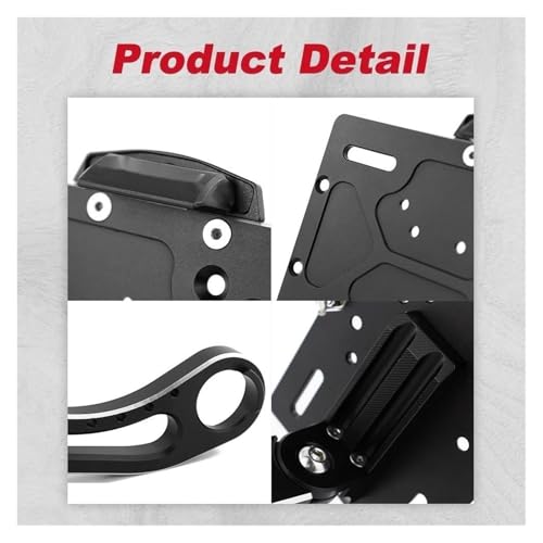 Support de plaque d'immatriculation latéral moto pour Sportster et Dyna Softtail 2008-2016 - 6