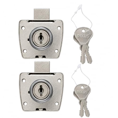 Image of Butterfly Multipurpose Lock for Cupboard |Chrome Finish (Set of 2)