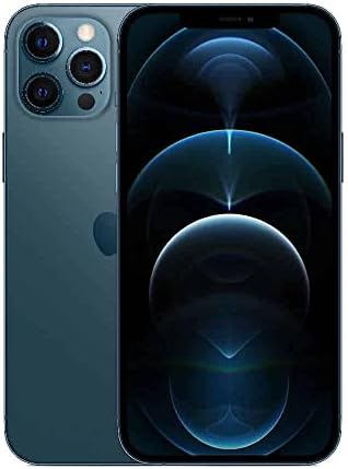 Apple iPhone 12 Pro Max, 128GB, Pacific Blue - Fully Unlocked (Renewed)