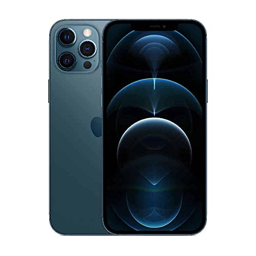 Apple iPhone 12 Pro Max, 128GB, Pacific Blue - Fully Unlocked (Renewed) by Apple - Used condition - US$329.00