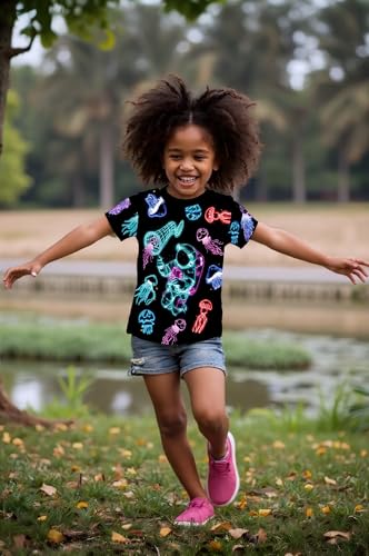 Image of Frogwill Boys Girls Shirts 3D Graphic T-Shirt Neon Clothes Short Sleeve Animal Print Tee 5-13 Years