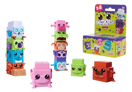 Simba - Bloxies Pack de 2 - Animaux Colorés Carrés à Collectionner - Figurines Articulées - Dès 3 Ans - 105952626S12