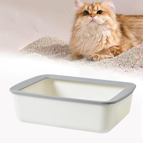 Bandeja para arena para gatos con borde abierto 41x31x12.5 cm miniatura 4