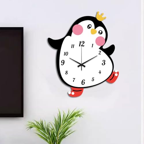 Horloge murale décorative silencieuse pour chambre et étagère