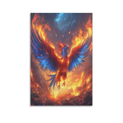 Phénix tableau déco murale symbolisant le renouveau pour votre chambre