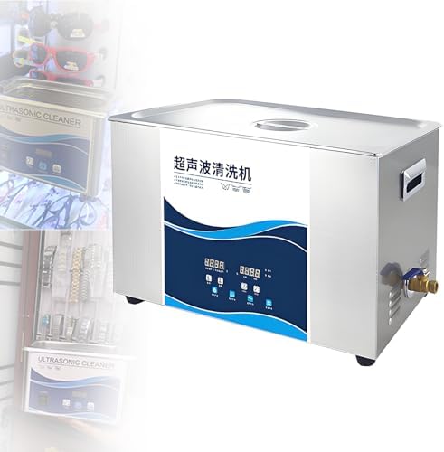 Professional Ultrasonic Cleaner for Jewelry, Eyeglasses & Dental Parts - Digital Control, Heater & Timer, Includes Baskets - 30L Sonic Cleaning Machine for Diamonds & Retainers