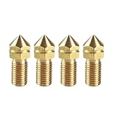 1 QQASFRYRR Lot de 4 buses de rechange en laiton pour imprimante 3D Ultimaker 3 - 0,4 mm - Pour UM3 - Filament de 3 mm