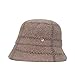 WHITE SANDS MOJA Wool Check Bucket Winter Women's Hat | Beige