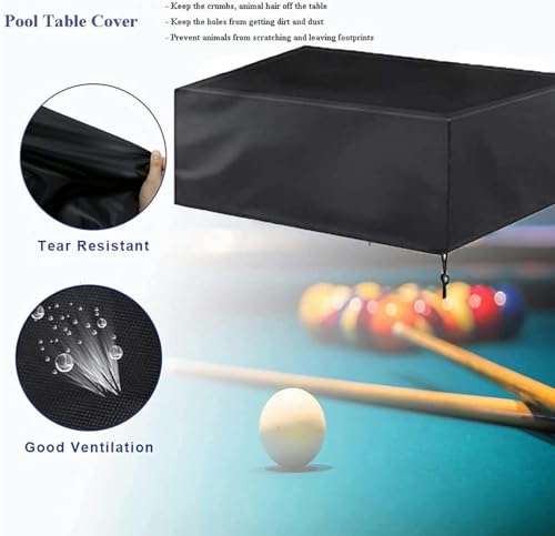 Cubierta de billar impermeable en tela Oxford duradera anti-UV 3
