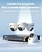 REOLINK 4K Security Camera System, 4pcs H.265 PoE Wired Turret Cameras with Person Vehicle Detection, 4K/8MP 8CH NVR with 2TB HDD for 24-7 Recording, RLK8-800D4