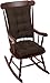 Klear Vu Twillo Overstuffed Rocking Chair Pad Set, Seat and Seatback Cushions, Chocolate