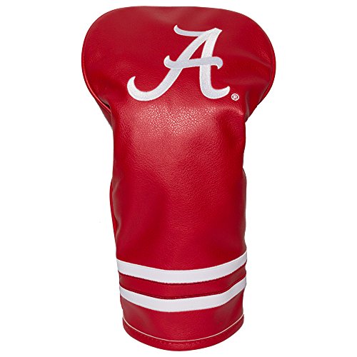 Team Golf NCAA Alabama Crimson Tide Vintage Driver Head Cover Vintage Driver Golf Club Headcover, Form Fitting Design, Retro Design & Superb Embroidery