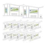 BESTonZON 20 Stück Teiliges Miniatur-busstation-Modell aus Robustem Kunststoff Realistisch Gestaltete Buswartehalle Vielseitig Einsetzbar für Puppenhäuser Stadtlandschaften und Modellbau zur