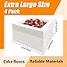XLKIB 4 Pack Cake boxes 12 inch，12x12x8 inch Cake Boxes，With Window, White disposable bakery box for cakes, desserts