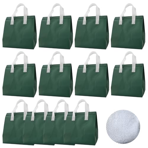 12Pcs Disposable Insulated Lunch Bags Thermal Cooler Bag for Food Delivery