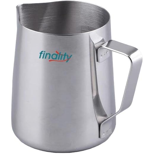finality Stainless Steel 300ml Milk Frother Steamer Cup Coff