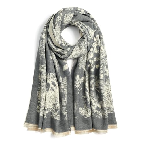 QIUTIMIY Pashmina Shawl Wraps for Womens Winter Scarf...
