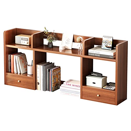 Fpigshs Desk Organizer Shelf, Desktop Bookshelf Organizer, Office Open Storage Display Rack Shelf,Freestanding Bookcase With 2 Door,For Birthday Gifts,Toy, Home Decor,High Mdf Board ( Size : 120Cm ) #TOP5