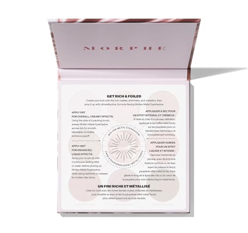 image for Morphe Rich & Foiled Artistry Palette - 9-Pan Metallic Eye Makeup Pale