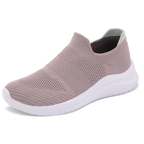 Womens Slip On Walking Shoes Mesh Casual Lightweight Breathable Workout Sneakers Non-Slip Hiking Shoes2