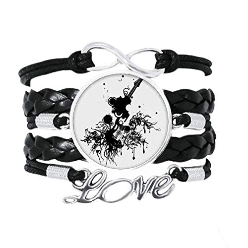 Guitare folk bracelet en cuir ajustable pour éviter les allergies de peau