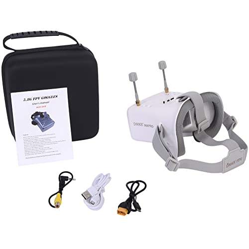 DMKR 008D PRO FPV Goggle 5.8G 40ch Receiver 3.7V/2000mAh