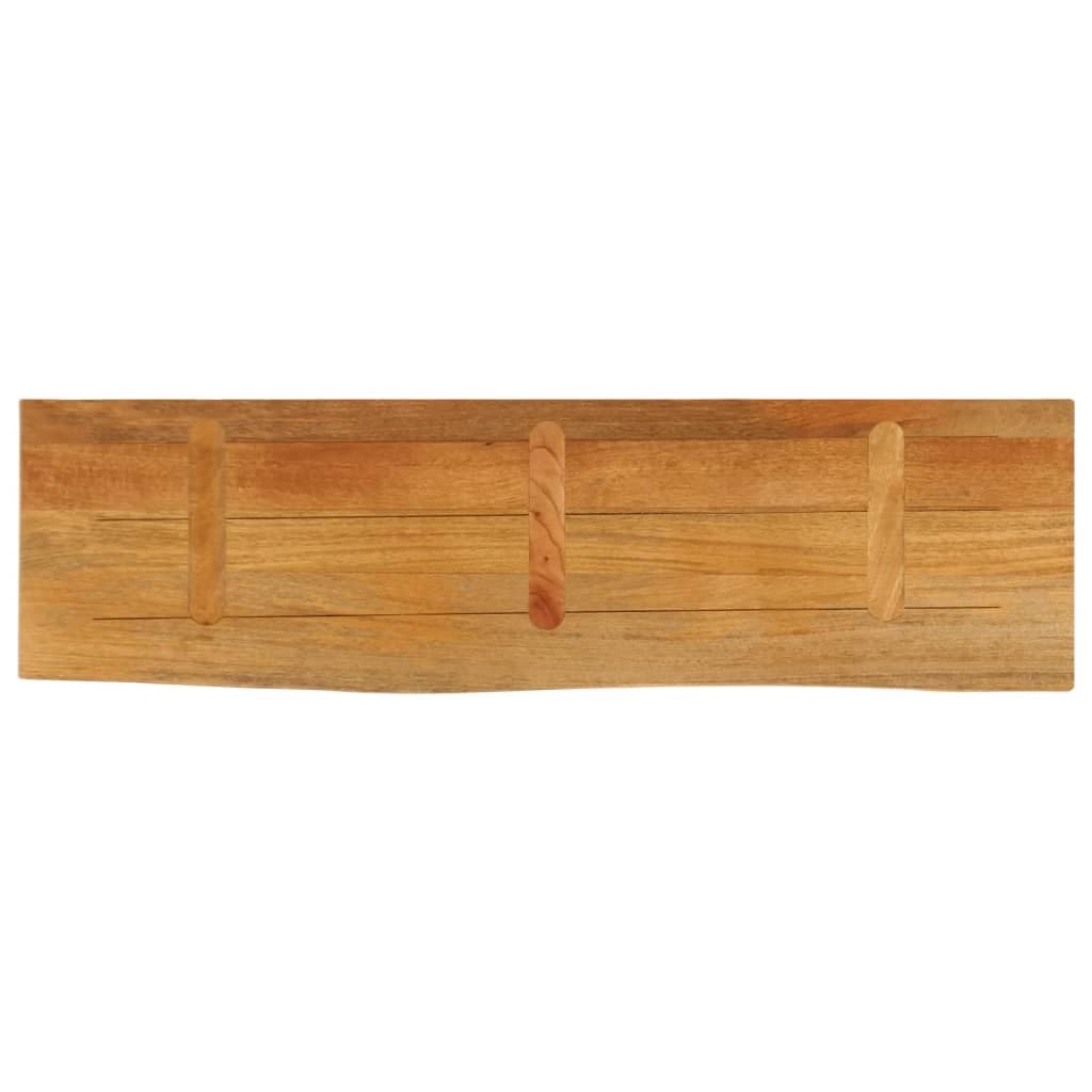 Genérico Tablero de Mesa Borde Natural Madera Maciza Mango 100x20x3,8 cm,Mobiliario,Accesorios para mesas,Tableros para mesas,370564