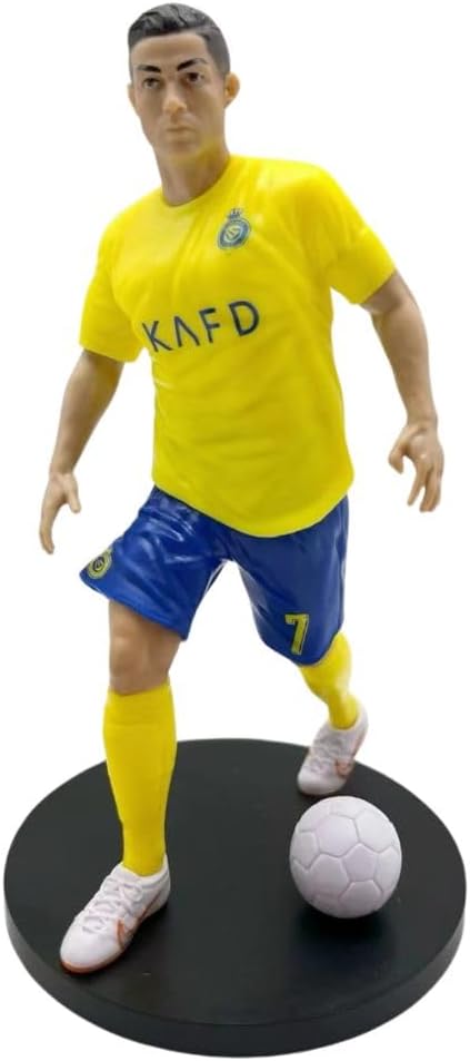 - Mayatra's Football Player Figure - Premium Sports Action Figure for Fans, Kids, and Collectors - Detailed Design, Perfect for Display, Gifting (Ronaldo FC)