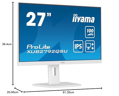 Iiyama Xub2792Qsu-W6-27,IPS,2560X1440/100Hz,1H1Dp,Has
